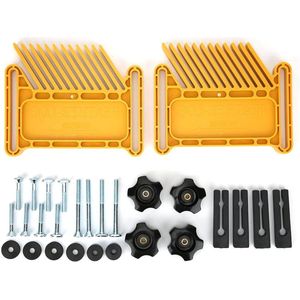 Houtbewerking Veren Board Set - Voor Router Tafels en Zagen - Veelzijdig Ontwerp - Geel - Timmerwerk Hulp Hand Tool Kit - 2 Stuks