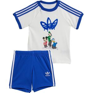 adidas Originals adidas x Disney Mickey Mouse Short T-shirt Setje Kids - Kinderen - Wit- 104