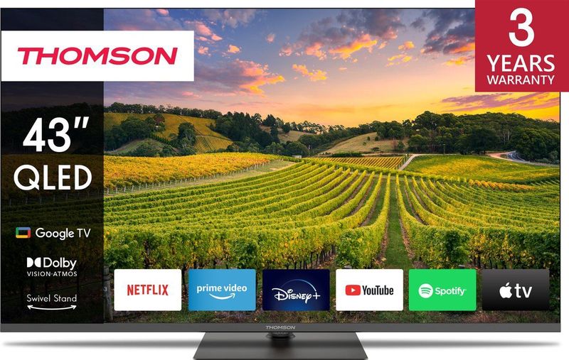 Thomson - 4K Ultra HD QLED - Smart Google TV - 43QG5C14