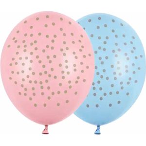 Ballon Stippen Gemengd | unisex | Voor Gender Reveal en Babyshower