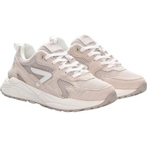 HUB Grid-w Lage sneakers - Dames - Beige - Maat 37