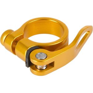 M-wave Zadelpenklem Clampy-qr 34,9 Mm Aluminium Goud