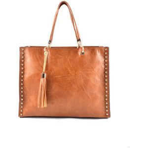 Giuliano Schooltas/Handtas - cognac