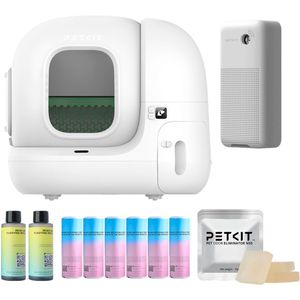 PETKIT Pura Max 2 - Refresh Bundel - Automatische Kattenbak - Zelfreinigend en Stopt vieze geuren - met Extra afval zakjes en geurstoppers