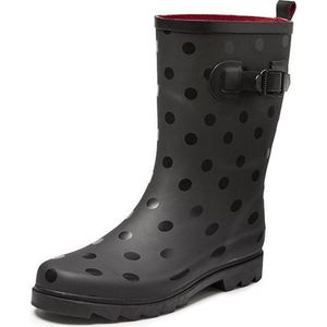 Regenlaars Gevavi Boots | Anna Dameslaars Rubber | Maat 38 | Zwart