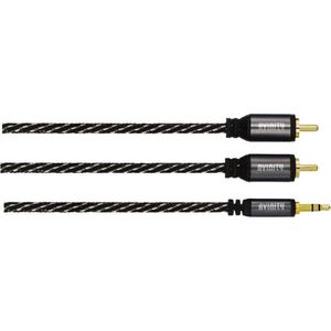 Avinity Audiokabel 2 Cinch-stekkers - 3,5-mm-jack Stereo 0,5 M