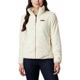 Columbia Fire Side II Vest Dames met Rits - Sherpa Fleece Vest Dames - Outdoorvest - Chalk - Maat L