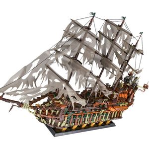 The Flying Dutchman - De Vliegende Hollander - Pirates of the Caribbean Boot Schip Lego® Creator Technic Compatible Bouwpakket | 3653 Bouwstenen! | Bouwset | Davey Jones - Jack Sparrow | Toy Brick Lighting