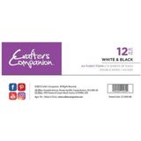 Crafter's Companion - A4 Funky Foam - White & Black - 12 st.