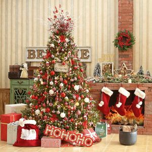 24 Kerstballen Doos Plastic Glanzend 6 cm