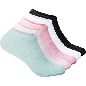 5 Pairs No Show Women's Sneaker Socks Breathable Ankle Sports Socks Non-Slip Low Cut Ankle Socks Lightweight Thin Running Socks