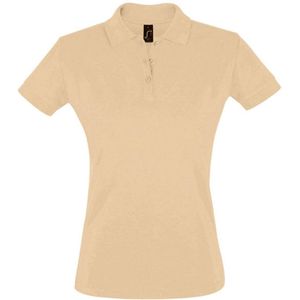 SOLS Dames/dames Perfect Pique Poloshirt met korte mouwen (Zand)