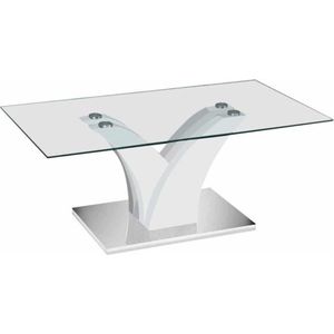 Salontafel 'Corina' 110X60X45 Hoogglans Wit