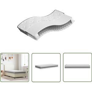 The Living Store Binnenveringmatras middelhard 100x200 cm - Pocketveringmatras - Binnenveringmatras - Matras 100x200 - Medium Hard - Schuimmatras