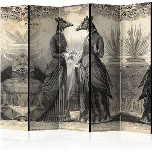 Kamerscherm - Scheidingswand - Vouwscherm - Conversation II [Room Dividers] 225x172 - Artgeist Vouwscherm