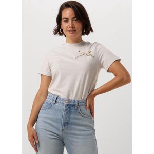 JOSH V Dorie Bow Tops & T-shirts Dames - Shirt - Grijs - Maat M