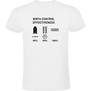BirthControl T-shirt Heren | anticonceptie | sandalen | pil | condoom | zwanger | voortplanting | intiem |