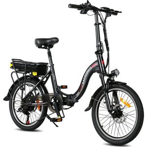 P4B - Elektrische Fiets - Elektrische Vouwfiets - E-bike - 1 jaar garantie - Zwart - Legaal openbare weg