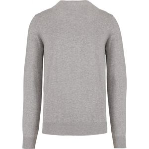 Pullover/Cardigan Heren XL Kariban Ronde hals Moon Grey Heather 100% Katoen