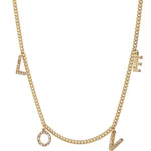 Go Dutch Label Collier Love with stones N2258-2