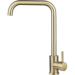 Ostiumhome® Savona - Keukenkraan Goud - Mat Goud - Mengkraan-inclusief montage materiaal