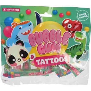 Kauwgom Bubble Gum & Tattoos - 10 stuks