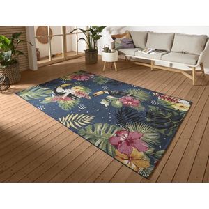 Flycarpets Flair Binnen & Buitenkleed Vloerkleed Tropical Dream - Creme / Multi - 240x340 cm