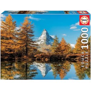 Puzzel Matterhorn Berg in de Herfst (1000 stukjes)