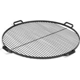 CookKing - Grillrooster met handvatten voor vuurschaal 70 cm - Buiten koken - Staal - Zwart