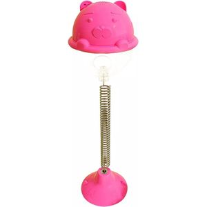 Speelgoed met zuignap voor katten in de vorm van een bal / Kattenspeeltje / speeltje voor poesjes & Katten / Kattenspeelgoed - Kattenspeeltjes - roze