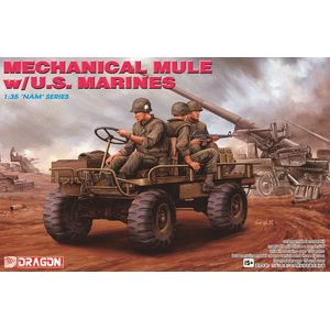 1:35 Dragon 3317 M274 Mechanical Mule met U.S. Marines - Vietnamoorlog - Amerikaanse Soldaten - Militair Voertuig Plastic Modelbouwpakket