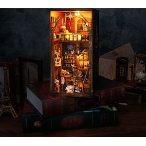 3D Magic House Puzzel met led-verlichting voor Volwassenen, Houten Modelbouwset, Cadeau voor Verjaardag Kerstmis