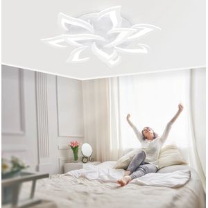 10 Lotus Plafond Verlichting - Moderne LED - Woonkamer - Keuken - Slaapkamer - Kinderkamer - Plafonnière - Dimbaar Met Afstandsbediening en App