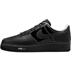 Nike Air Force 1 Low - Maat 44.5 - ""Paris"" Black / Patent Black - Sneakers Heren