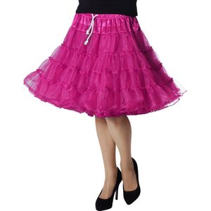 Wilbers & Wilbers - Petticoat Swing Luxe Roze - Roze - One Size - Carnavalskleding - Verkleedkleding