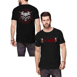 Tool - Skull Spikes Heren T-shirt - S - Zwart