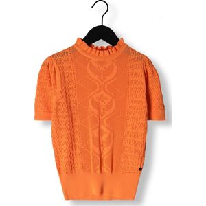 Frankie & Liberty Hope Knit Tops & T-shirts Meisjes - Shirt - Oranje - Maat 128