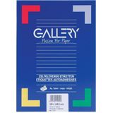 Gallery witte etiketten ft 105 x 148,5 mm (b x h), rechte hoeken, doos van 400 etiketten