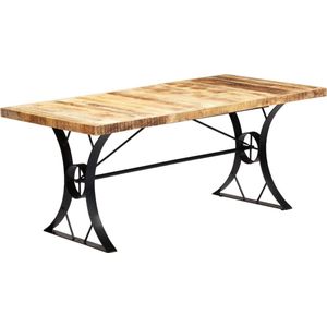 vidaXL - Eettafel - 180x90x76 - cm - massief - mangohout