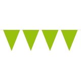 3x Mini vlaggenlijn / slinger - lime groen - 300 cm