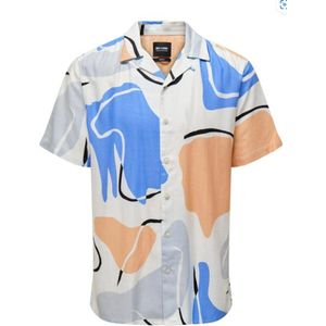 Overhemd heren korte mouwen- festival shirt- print- Only & Sons- Marina- Onsdab- Maat S