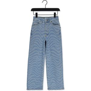 HOUNd Printed Denim Jeans Meisjes - Broek - Blauw - Maat 176