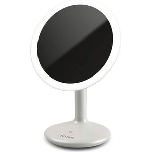 Oplaadbare LED-spiegel dimbaar voor make-uptafel - Touch and Glow Beauty - verlichting voor make-up en styling - 5-voudige vergroting