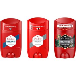 Old Spice deo stick mix Original, Whitewater, Wolfthorn- Deodorant - 50 ml