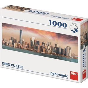 Dino Legpuzzel van Manhattan in zonsondergang - 1000 stukjes - volwassenen en kinderen