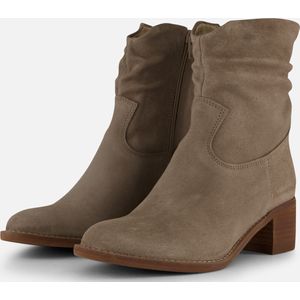 Aqa Plooi Enkellaarsjes grijs Suede - Dames - Maat 38