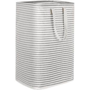 Opvouwbare Wasmand 80L Met Verlengde Handgrepen - Grijs
