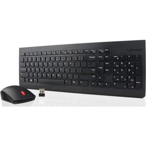 Lenovo 4X30M39497 toetsenbord Inclusief muis RF Draadloos QWERTY Amerikaans Engels Zwart