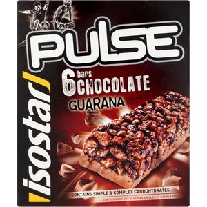 Isostar | Pulse Bars | Chocolade | 12 x 6 repen | Koolhydraten voor langdurige energie