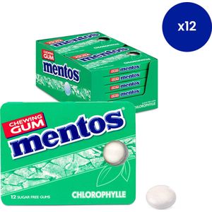 Mentos suikervrije kauwgom - Chlorophyl - 12 blisters